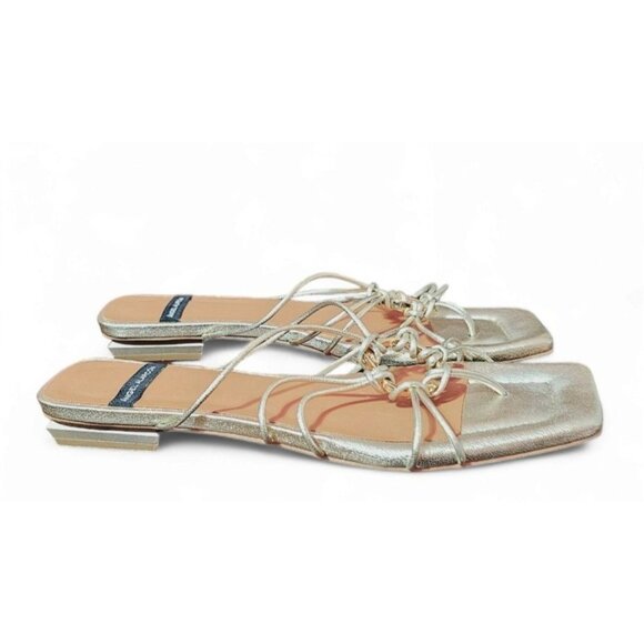 Elegant Silver Women's Sandals - Picture 2 of 10